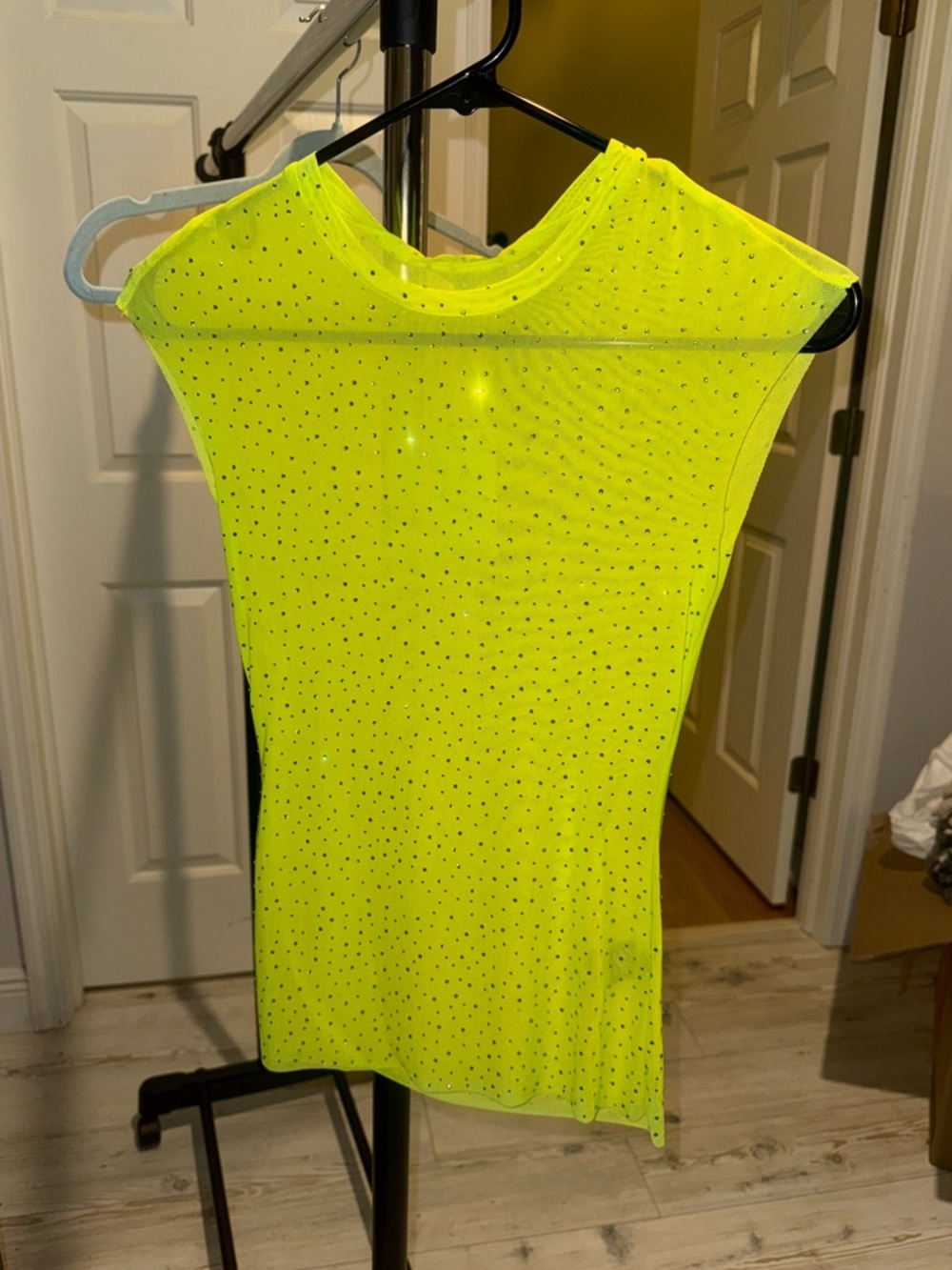AFRM sparkly mesh top